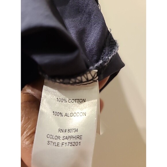 Tex by MaxAzria Gray Blue Button-Up Cotton Blazer Womens M Nwot - Picture 8 of 12